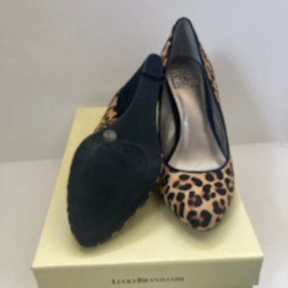 Brand new, Lucky brand Carson leopard wedges - Picture 3 of 3